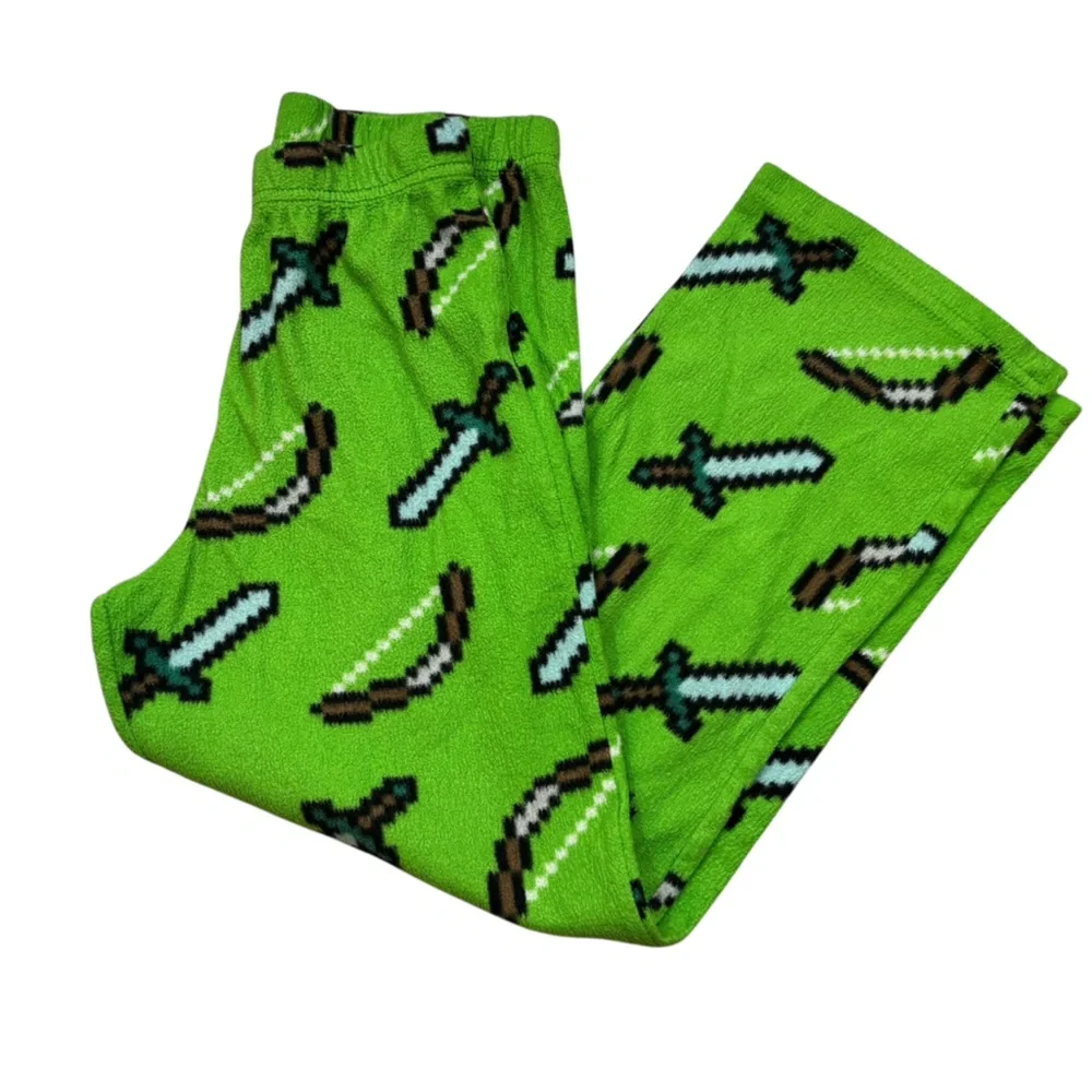 Lot of 4 Pairs of‎ Boys Pajama Pants All Size 8 Various Brands